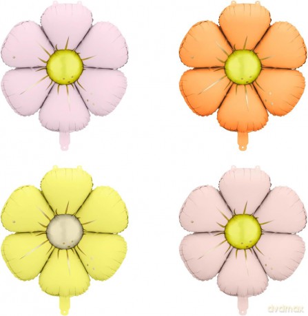 Balony foliowe do girland Stokrotki 65cm 4szt