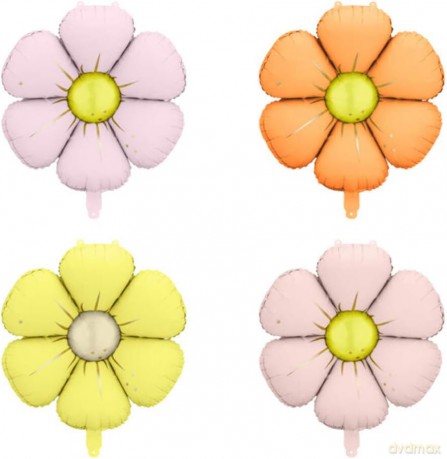 Balony foliowe do girland Stokrotki 65cm 4szt