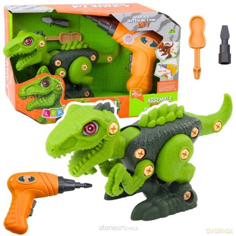 Dinozaur do skręcania zielony [FIGURKA]