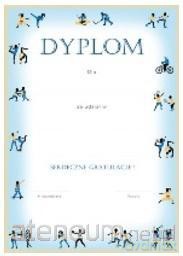 Dyplom A4 Dyscyliny w ramce