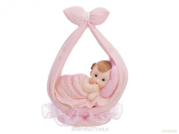 Figurka Dziewczynka w chuście różowy 11cm