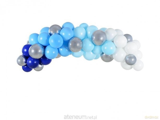 Girlanda balonowa niebieska 200cm 60szt
