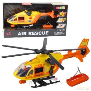 Helikopter ratunkowy światła dźwięki pomarań 1:12