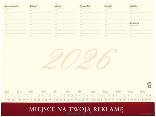 Kalendarz 2026 biuwar business [KALENDARZ]