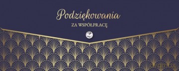 Karnet Lux Podziękowania za współpracę