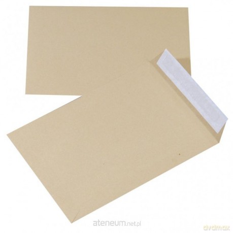 Koperta z taśmą silikonową brązowa 176x250mm 10szt