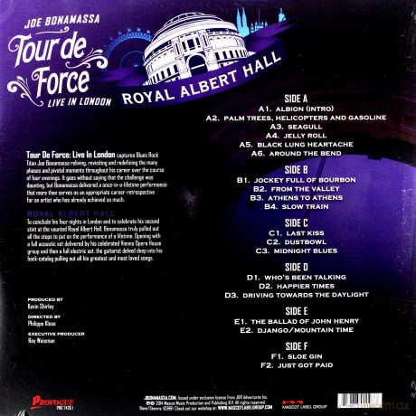 Joe Bonamassa: Tour De Force - Live Royal Albert Hall [3xWinyl]