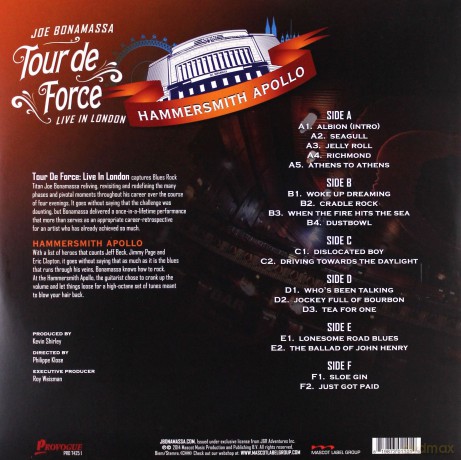 Joe Bonamassa: Tour De Force - Hammersmith Apollo [3xWinyl]