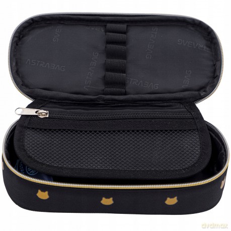 Piórnik Astrabag Fluffy Kitty Black AC6
