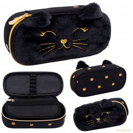 Piórnik Astrabag Fluffy Kitty Black AC6