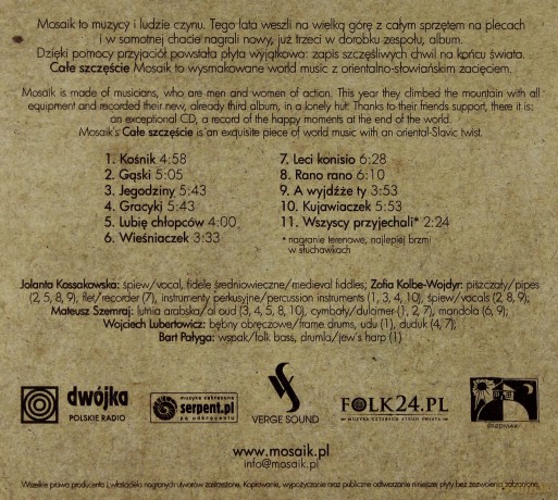 Mosaik: Całe Szczęście [CD]