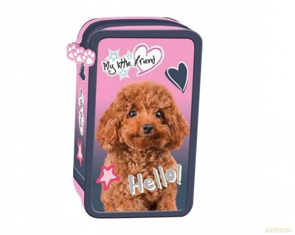 Piórnik potrójny z wyposażeniem Hello Dog