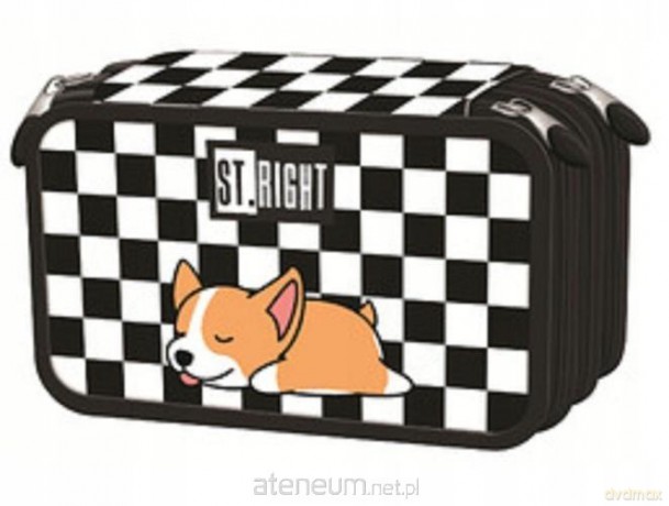Piórnik potrójny z wyposażeniem PC5 Sleepy Corgi