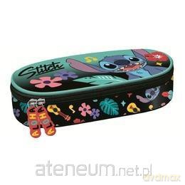 Piórnik saszetka z wewnętrzną klapką Stitch mint
