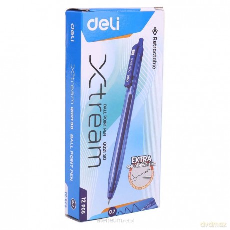 Pióro kulkowe 0,7mm Xtream niebieskie (12szt)