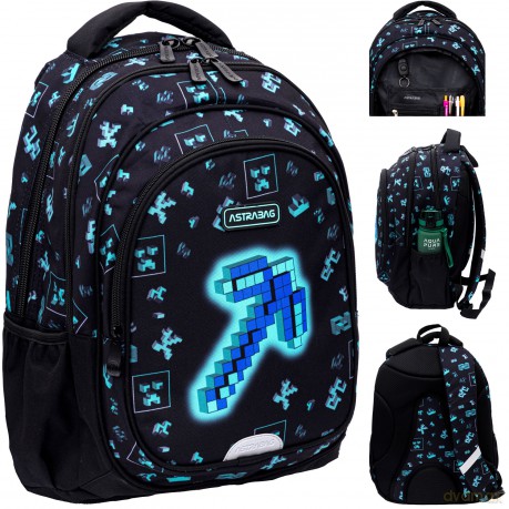 Plecak Astrabag Dark Pixel AB300
