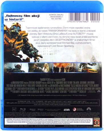 Transformers / Transformers 2: Zemsta upadłych / Transformers 3 - Pakiet [5Blu-Ray]