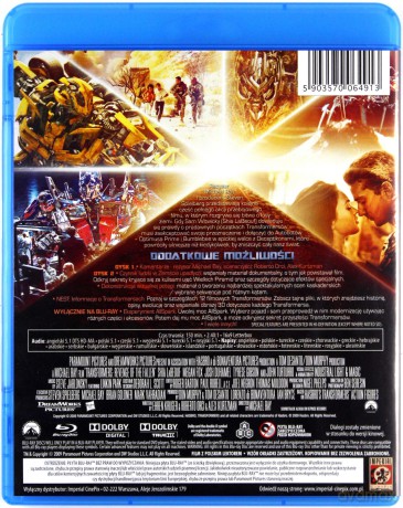 Transformers / Transformers 2: Zemsta upadłych / Transformers 3 - Pakiet [5Blu-Ray]