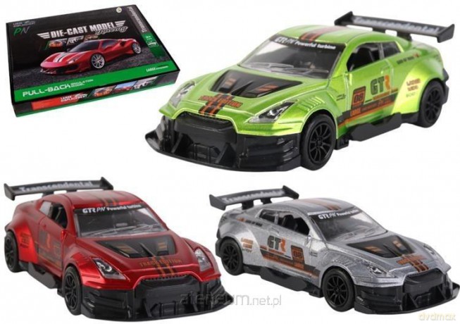 Samochód metalowy 1:36 napęd Super Sport No.1 mix