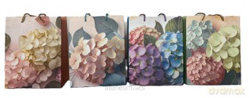 Torba prezentowa M kwiaty MIX