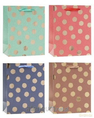 Torebka ozdobna TG 18x23x10cm mix ROZETTE