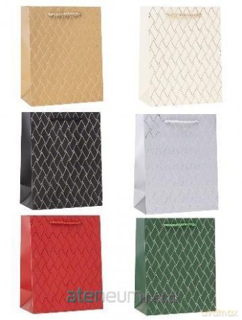 Torebka ozdobna TG 26x32x10cm mix ROZETTE