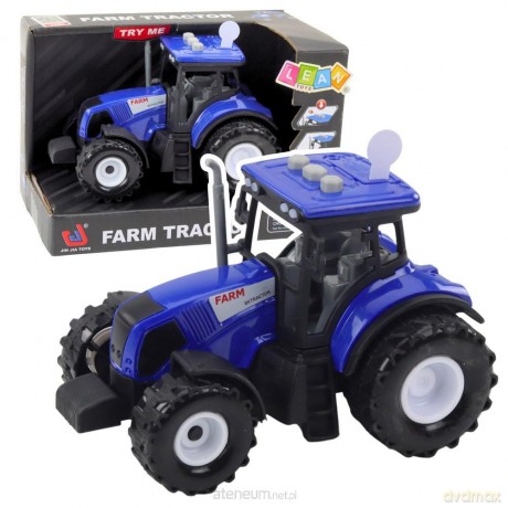 Traktor rolniczy światła dźwięki niebieski 1:36