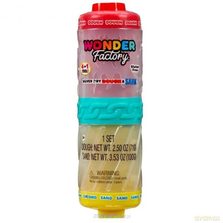 Wonder Factory Never Dry Dough&Sand Red Yellow