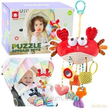 Zabawka sensoryczna zawieszka do łóżeczka Krab 9w1