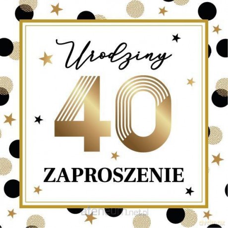 Zaproszenie Urodziny (10szt)