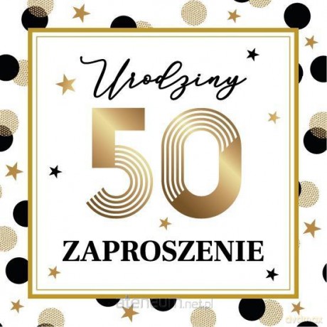 Zaproszenie Urodziny (10szt)