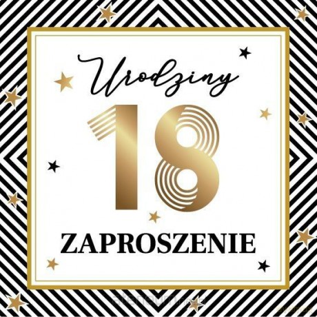 Zaproszęnie Urodziny (10szt)