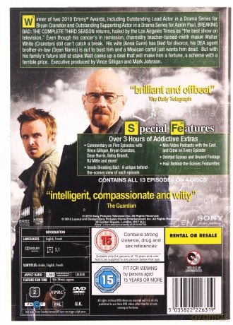 Breaking Bad Season 3 [4DVD]
