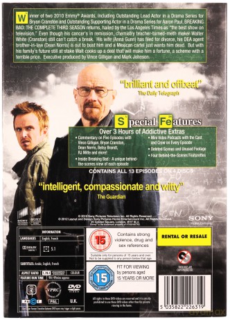 Breaking Bad Season 3 [4DVD]