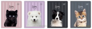 Zeszyt A5/32K 3kol linia 70g UV Puppy Sign (10szt)