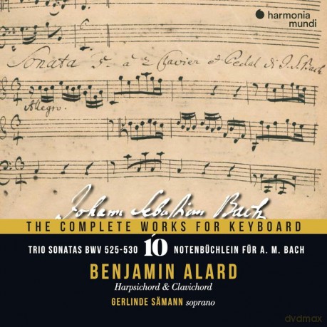 Bach: The Complete Works For Keyboard Vol 10 Trio Sonatas BWV 525-530 Notebook for AM Bach Alard Samann [3CD]