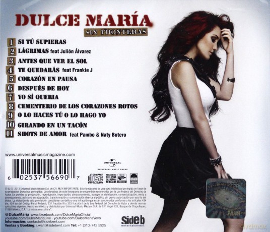 Dulce Maria: Sin Fronteras [CD]