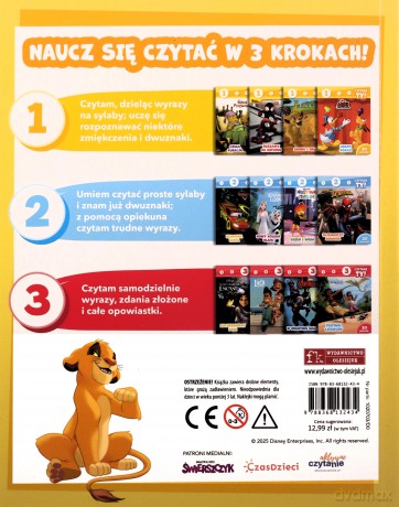 1, 2, 3, czytasz ty! Poziom 1. Simba i Nala - Elżbieta Lekan [KSIĄŻKA]