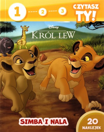 1, 2, 3, czytasz ty! Poziom 1. Simba i Nala - Elżbieta Lekan [KSIĄŻKA]