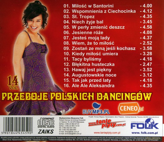 Przeboje Polskich Dancingów 14 [CD]