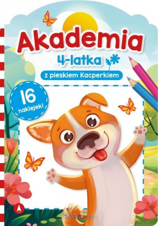 Akademia 4-latka z pieskiem Kacperkiem - Sylwia Chojecka [KSIĄŻKA]