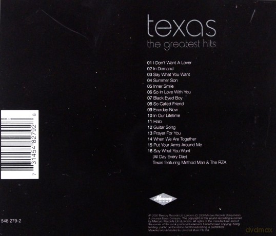 Texas: Greatest Hits [CD]
