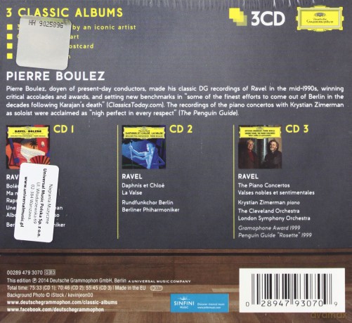 Pierre Boulez: 3 Classic Albums [3CD]