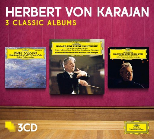 Herbert Von Karajan: 3 Classic Albums: Mozart, Bizet, Respighi [3CD]