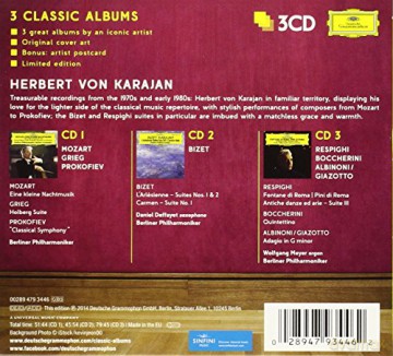 Herbert Von Karajan: 3 Classic Albums: Mozart, Bizet, Respighi [3CD]