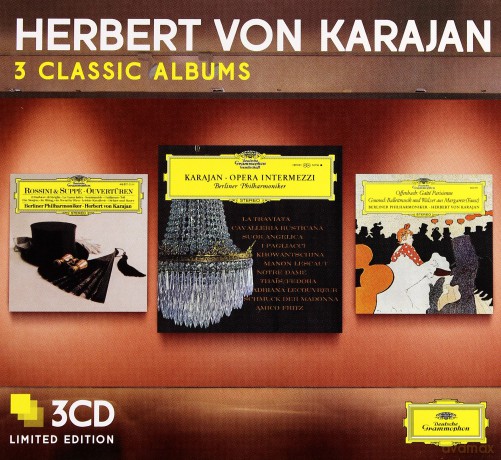Herbert Von Karajan: 3 Classic Albums:Opera Intermezzi, Offenbach, Von Suppe [3CD]