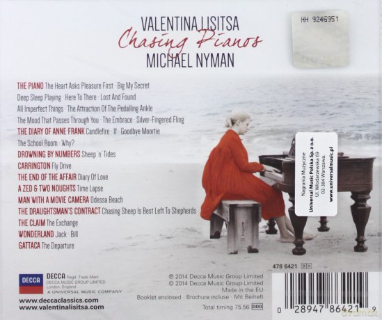 Valentina Lisitsa: Chasing Pianos: The Piano Music Of Michael Nyman [CD]