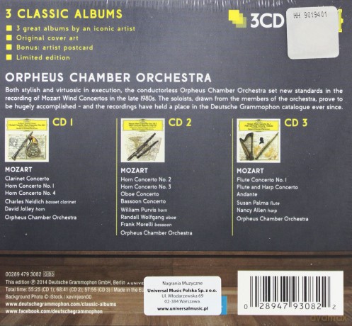 Orpheus Chamber Orchestra: 3 Classic Albums [3CD]
