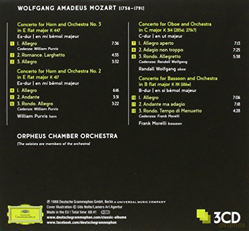 Orpheus Chamber Orchestra: 3 Classic Albums [3CD]