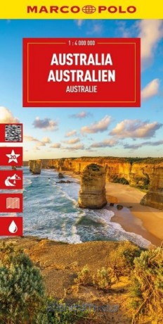 Mapa drogowa Australia 1:4 000 000